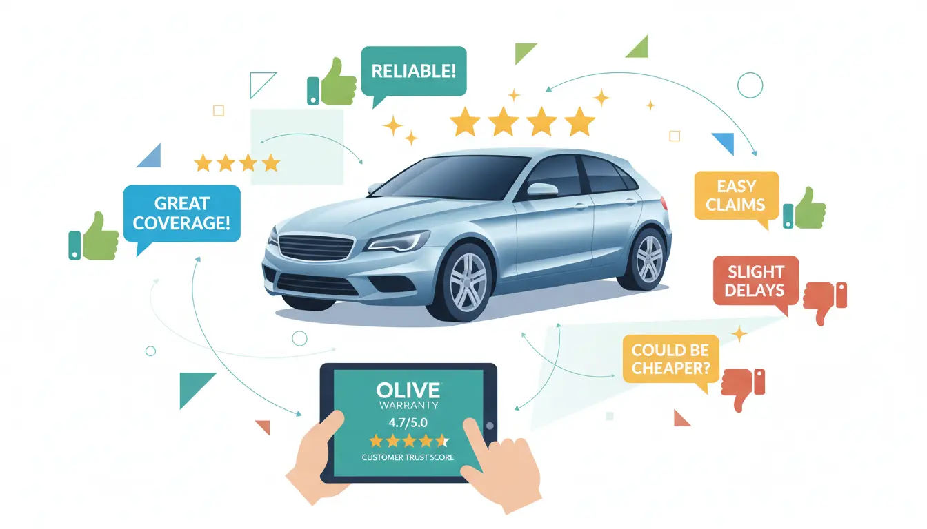 Olive Warranty Ratings and Real Customer Reviews at a Glance