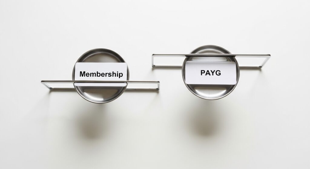Membership vs. Pay-As-You-Go: Real Cost Comparison 1 Real Cost Comparison Membership vs. Pay-As-You-Go by the Numbers